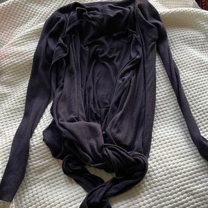 Plum Lulu wrap sweater